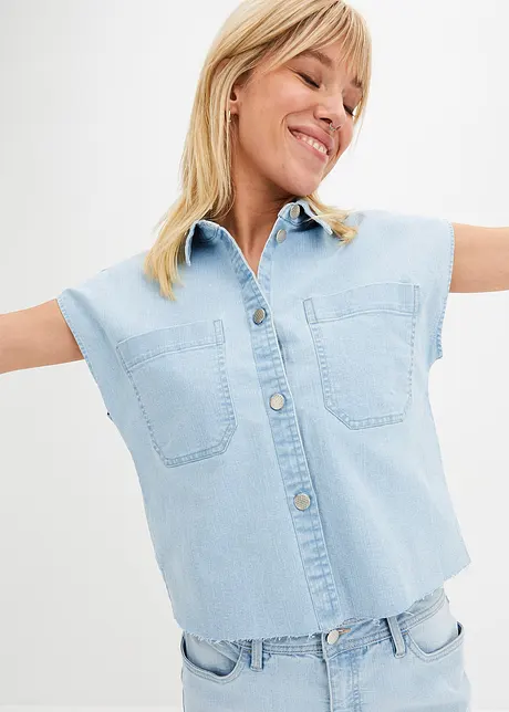 Boxy spijkerblouse, John Baner JEANSWEAR