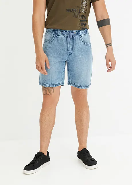 Lange instap jeans short, regular fit, John Baner JEANSWEAR