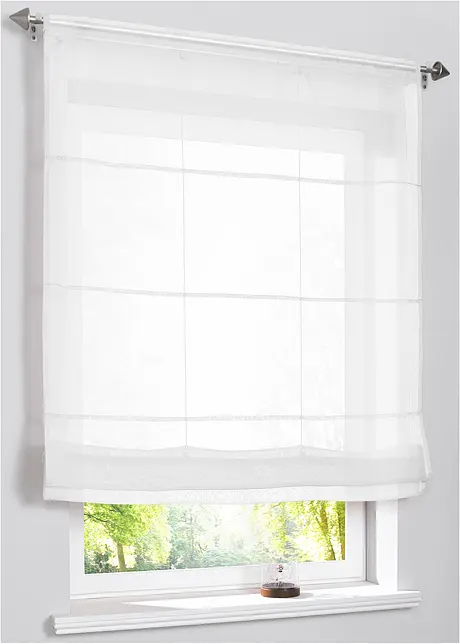 Vouwgordijn van lichte voile, bonprix