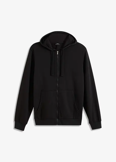Sweater met capuchon en ritssluiting, bonprix