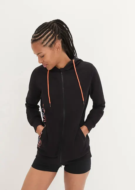 Sweatvest met capuchon, bonprix