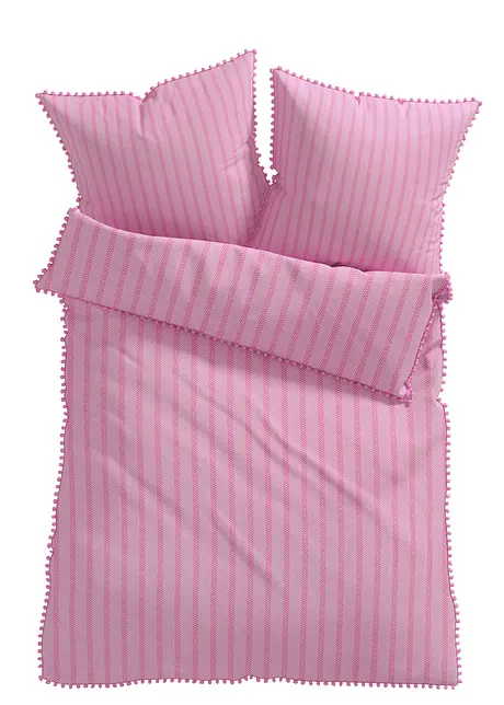 Dekbedovertrek met pompons, bonprix