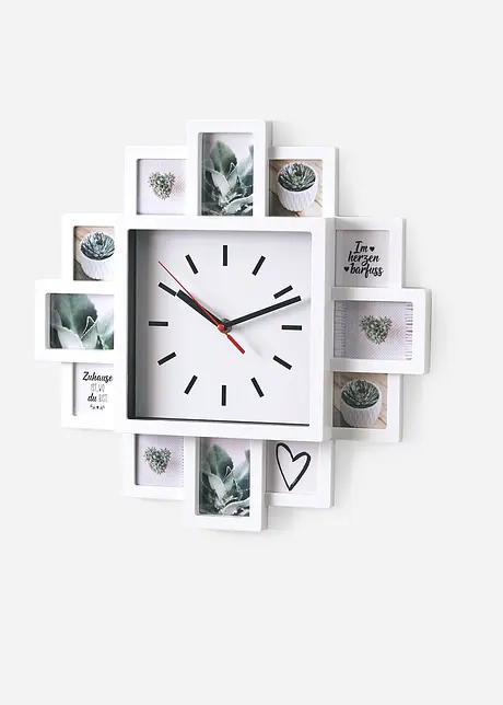 Wandklok met fotolijsten, bpc living bonprix collection