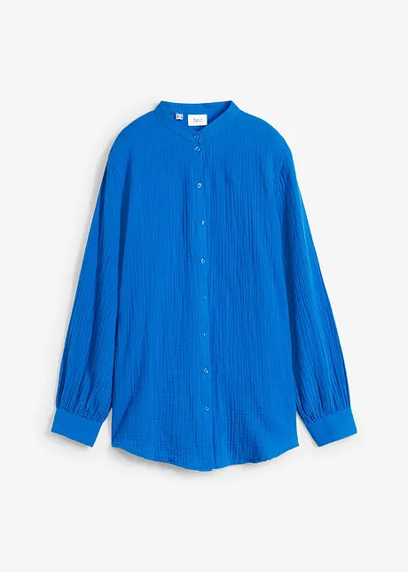 Lange mousseline blouse van katoen, bonprix
