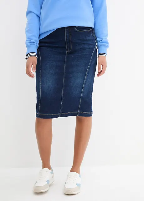 High-waist stretch rok met comfortband, bonprix