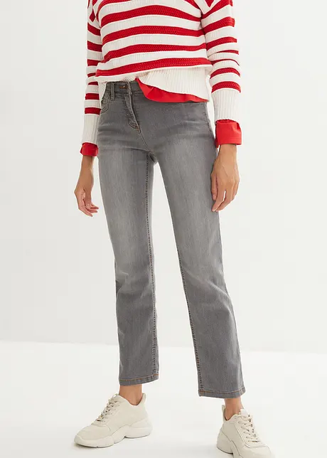 High waist stretch jeans, straight, bonprix