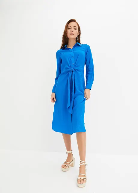 Midi jurk met knoopdetail, bonprix