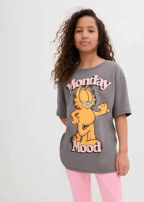 Meisjes jersey shirt van biologisch katoen, Garfield