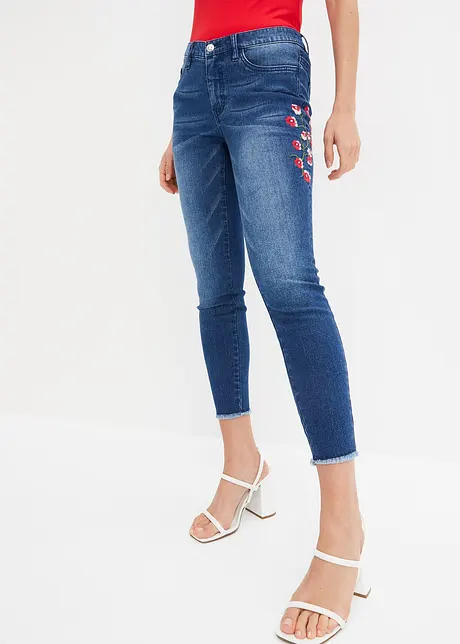 Skinny jeans met borduursel, BODYFLIRT