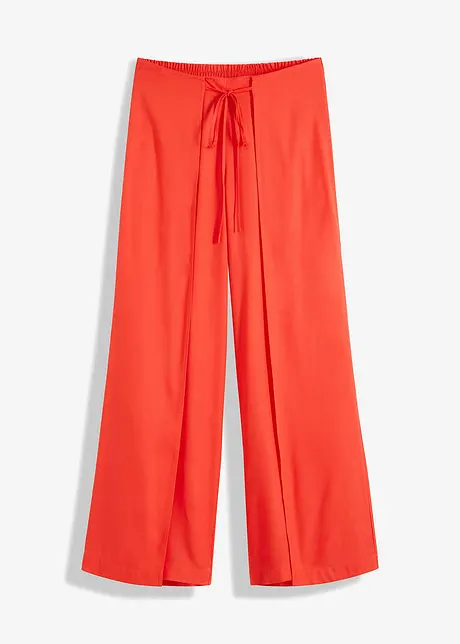 Viscose broek met splitten, bonprix