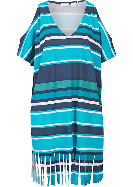 Lang strandshirt van soepele viscose, bonprix