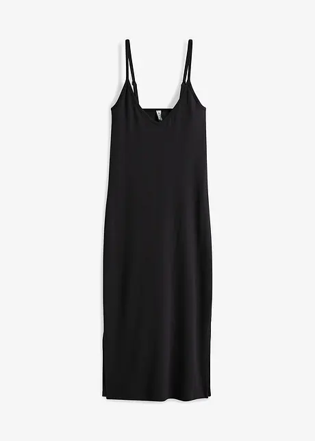 Geribde bodycon jurk van elastische katoenmix, bonprix