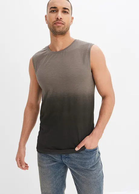 Muscle shirt met kleurverloop van biologisch katoen, slim fit, bonprix