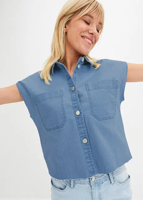 Boxy spijkerblouse, John Baner JEANSWEAR