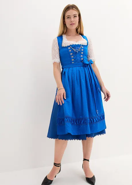 Dirndl met satijnen schort met borduursel (2-dlg. set), bpc selection