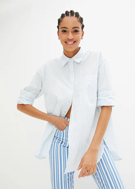 Gestreepte overhemdblouse, bonprix