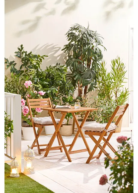 Tuintafel en tuinstoelen (3-dlg. tuinset), bpc living bonprix collection