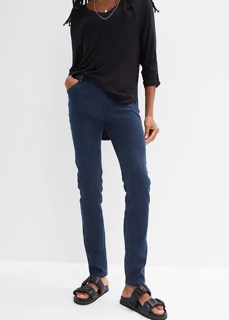 Skinny jegging mid waist met comfortband, bonprix