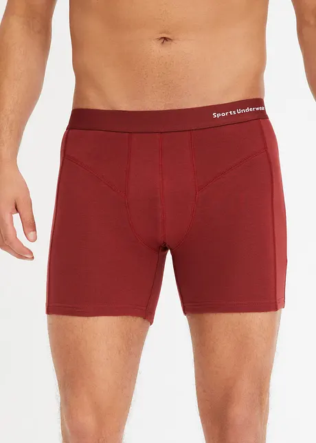 Lange boxer met biologisch katoen (set van 3), bonprix