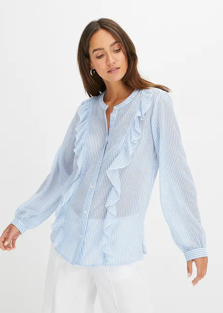 Blouse met volants, bonprix