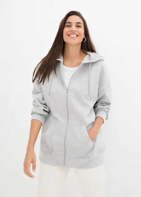 Oversized sweatvest met capuchon, bonprix