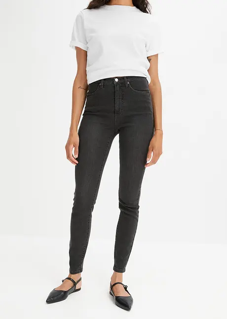 Skinny stretch jeans met high waist, bonprix