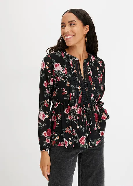 Gedessineerde blouse, bonprix