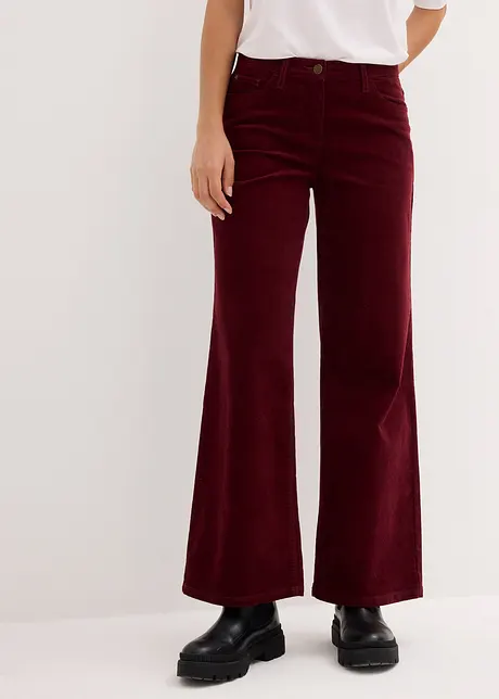 Corduroy broek in Marlene Dietrich stijl, bonprix