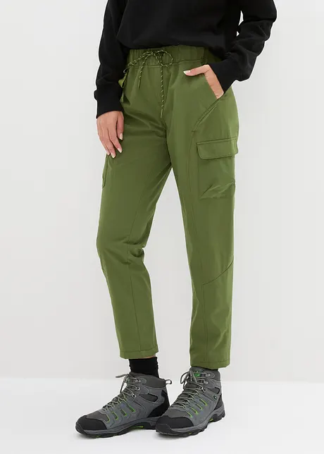 Waterafstotende outdoor broek met comfortband, cropped, bonprix