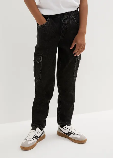 Jongens cargo jeans, regular fit, bonprix