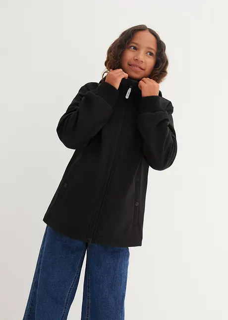 Meisjes lange softshell jas, bonprix