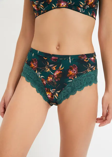 Maxislip met sierlijk kant (set van 2), bonprix