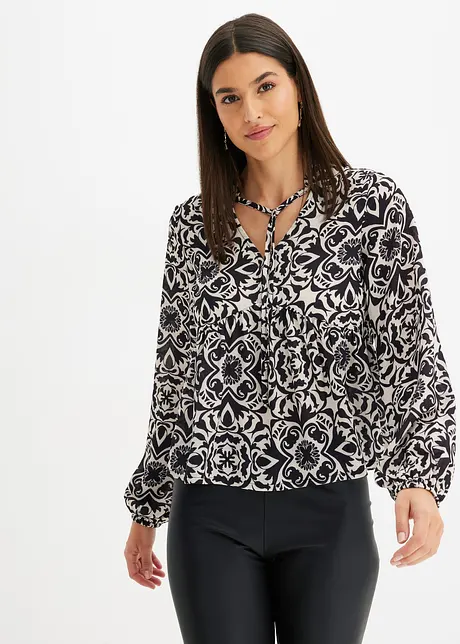 Gedessineerde blouse, bonprix