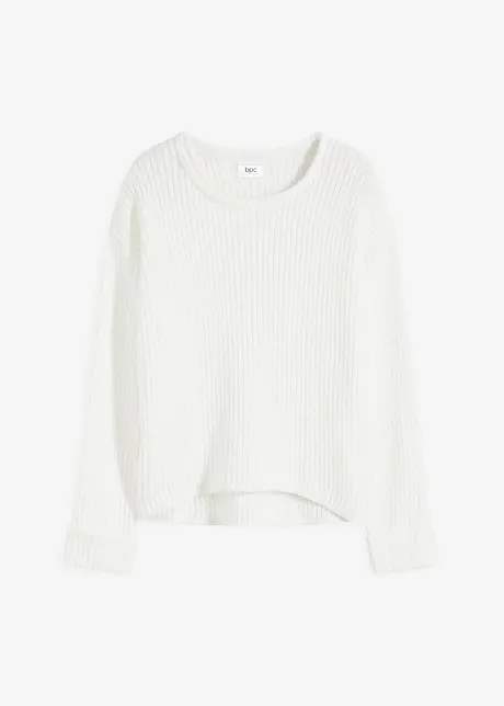 Oversized trui van zachte chenille, bonprix