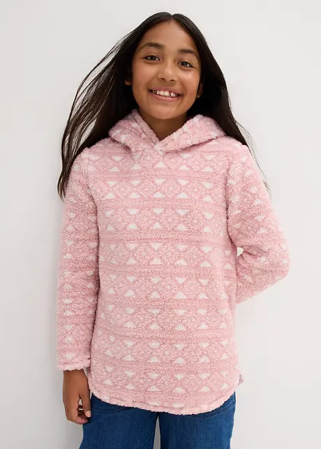 Meisjes fleece hoodie, bonprix