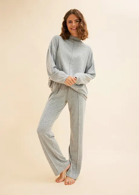 Oversized pyjama van zacht materiaal (2-dlg. set), bonprix
