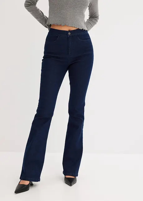 Flared jeans met high waist, bonprix