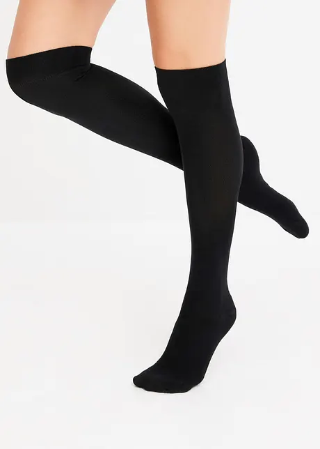 Overknee kousen van modal (3 paar), bonprix