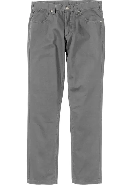 Regular fit twill broek van katoen, straight, bonprix