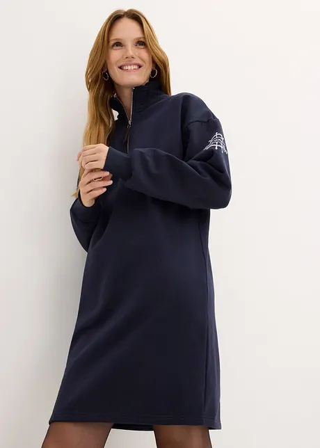 Oversized jurk met schipperskraag, bonprix