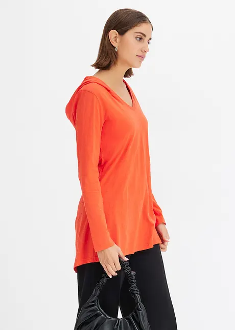 Longshirt met capuchon, bonprix