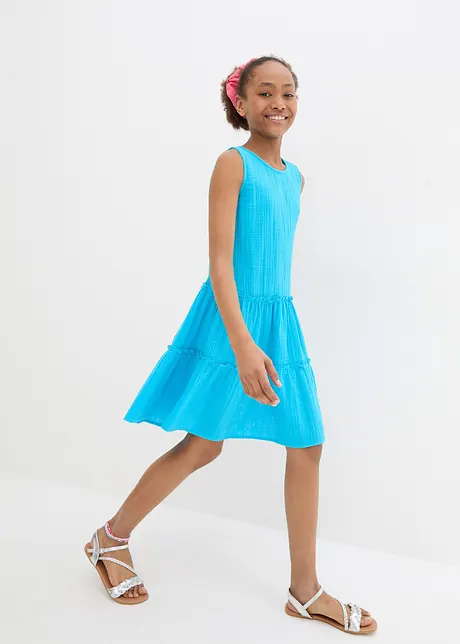 Meisjes midi jurk van mousseline, bonprix