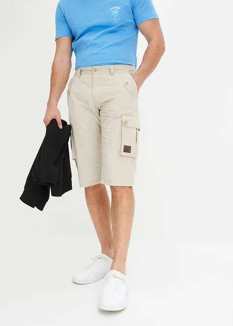 Cargo bermuda van katoen, regular fit, bonprix