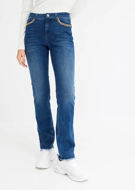 Jeans met kettingdetail, bonprix