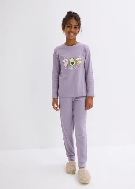 Meisjes pyjama van biologisch katoen (4-dlg. set), bonprix