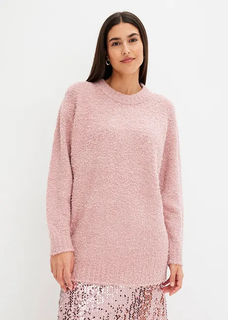 Oversized trui van bouclé, bonprix