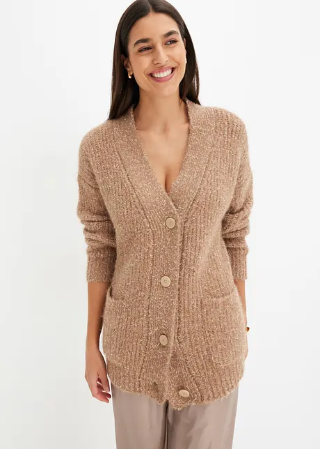 Vest van fluffy knitwear, bonprix