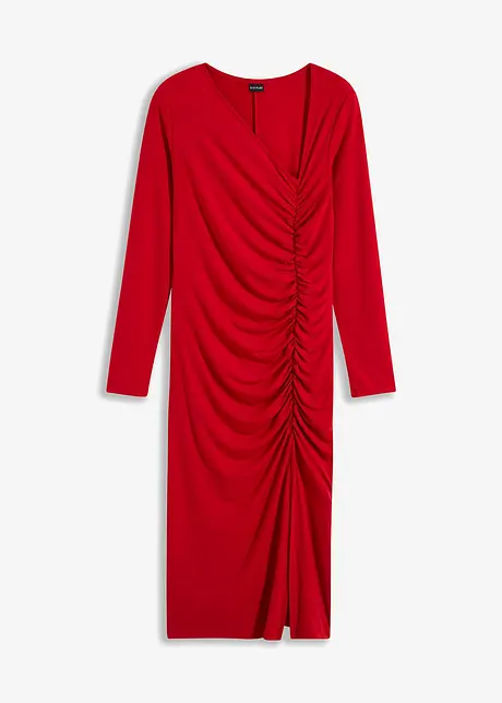 Jersey jurk met asymmetrische hals, bonprix
