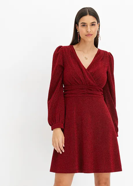 Mini jurk van glitterend materiaal, bonprix
