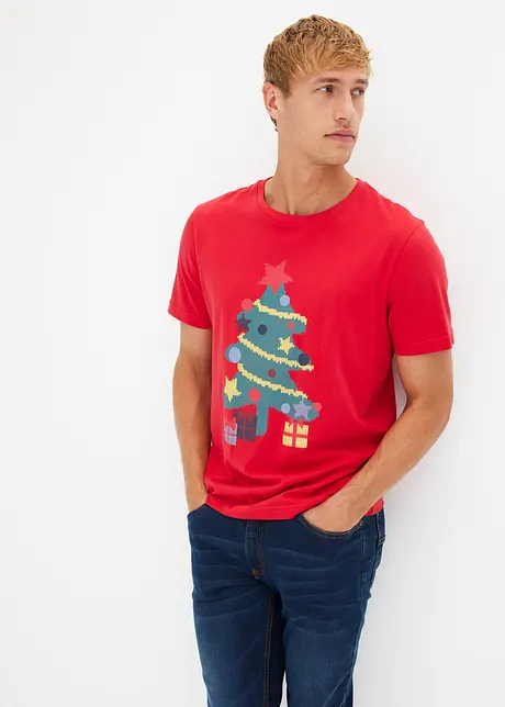 T-shirt met kerstprint, bonprix